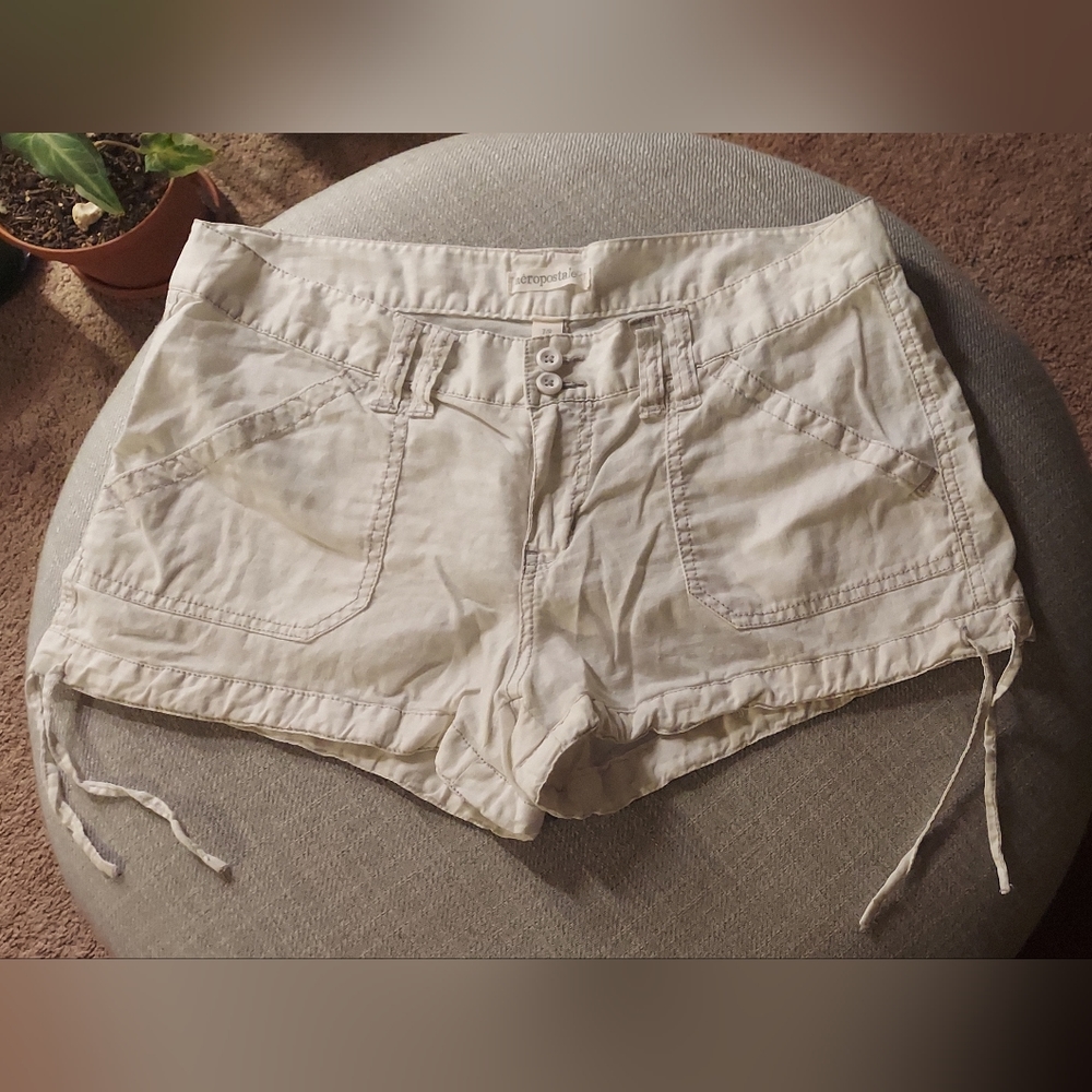 Aeropostale Women's White Shorts
